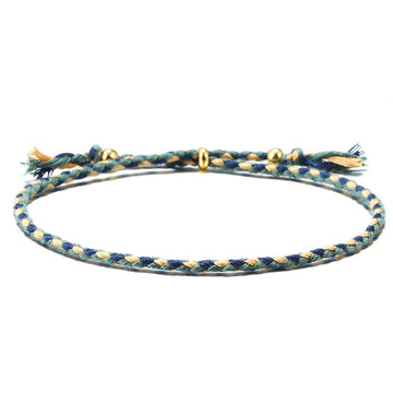 Handmade Colorful Rope Braided Tassel Adjustable Harmony Bracelet