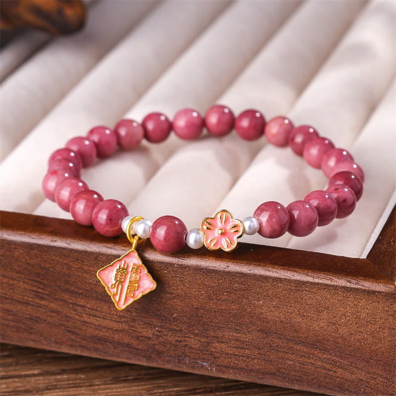 Rhodonite Peach Blossom Loving Energy Bracelet