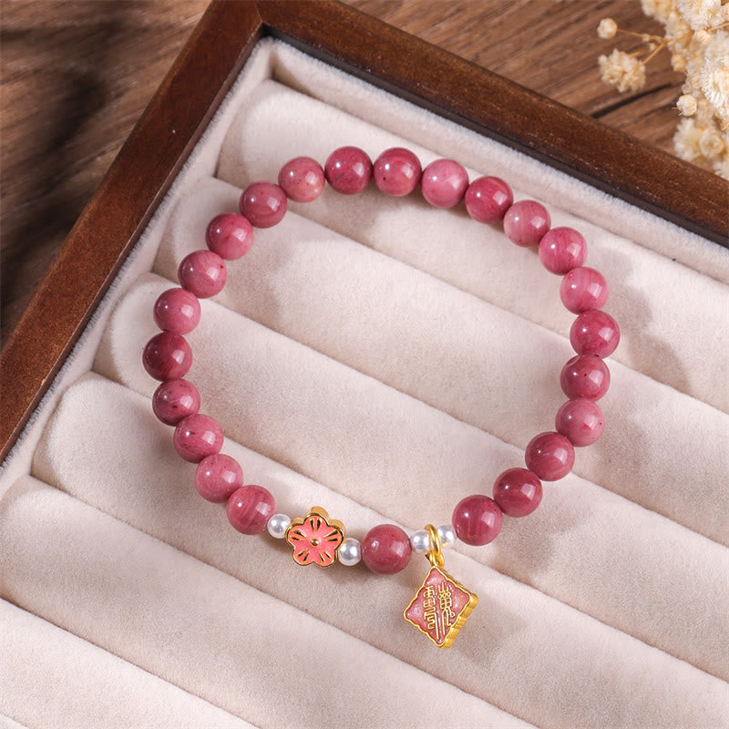 Rhodonite Peach Blossom Loving Energy Bracelet