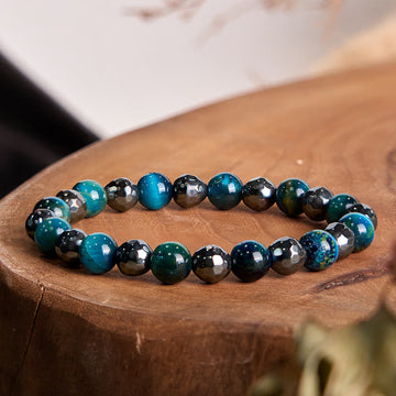 2Pcs Hematite Tiger Eye Blue Tiger Eye Powerful Bracelet Set