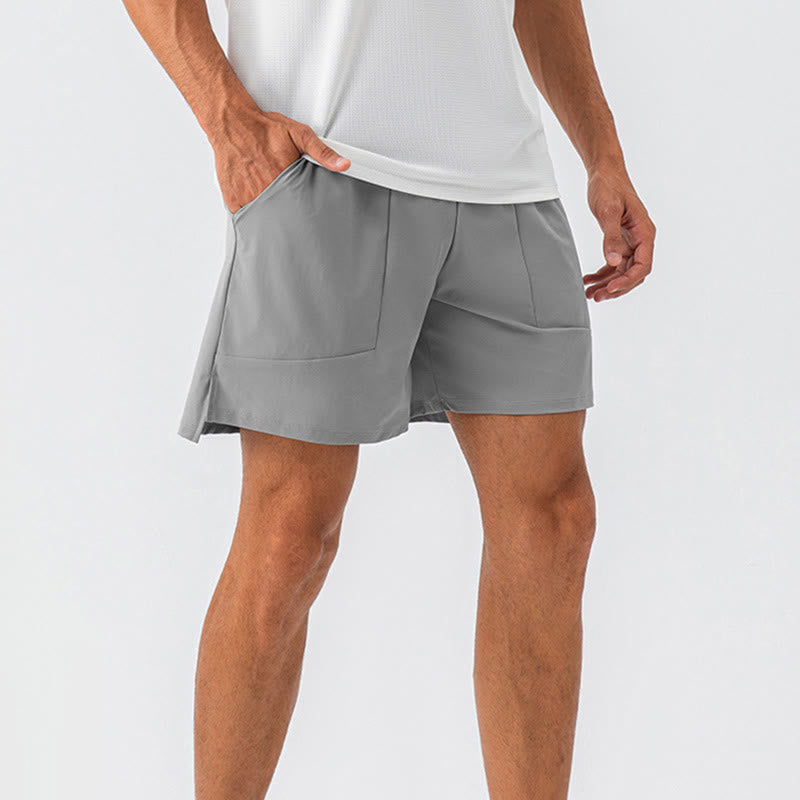 Men's Casual Nylon Quick Dry Sports Shorts With Pockets