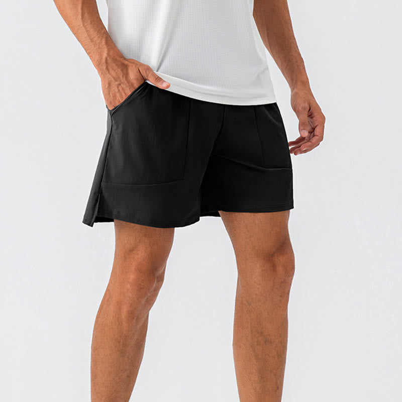 Men's Casual Nylon Quick Dry Sports Shorts With Pockets