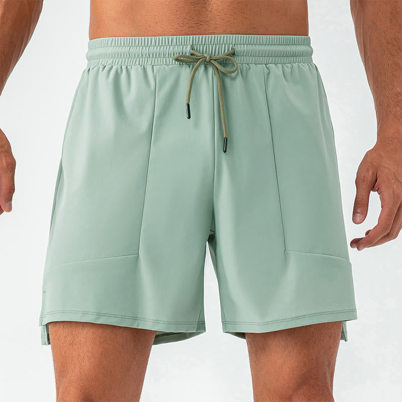 Men's Casual Nylon Quick Dry Sports Shorts With Pockets