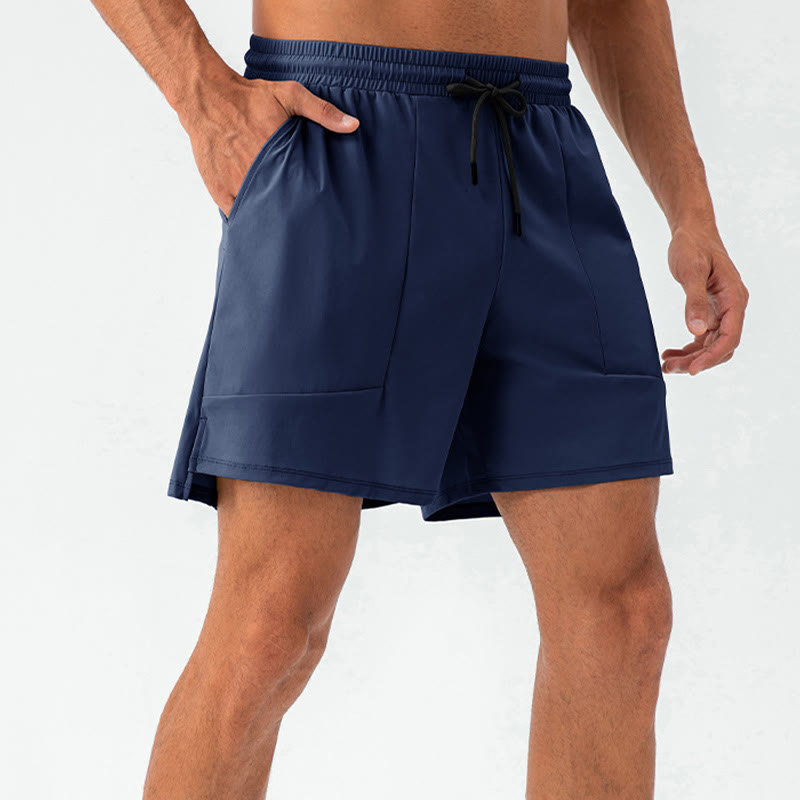 Men's Casual Nylon Quick Dry Sports Shorts With Pockets