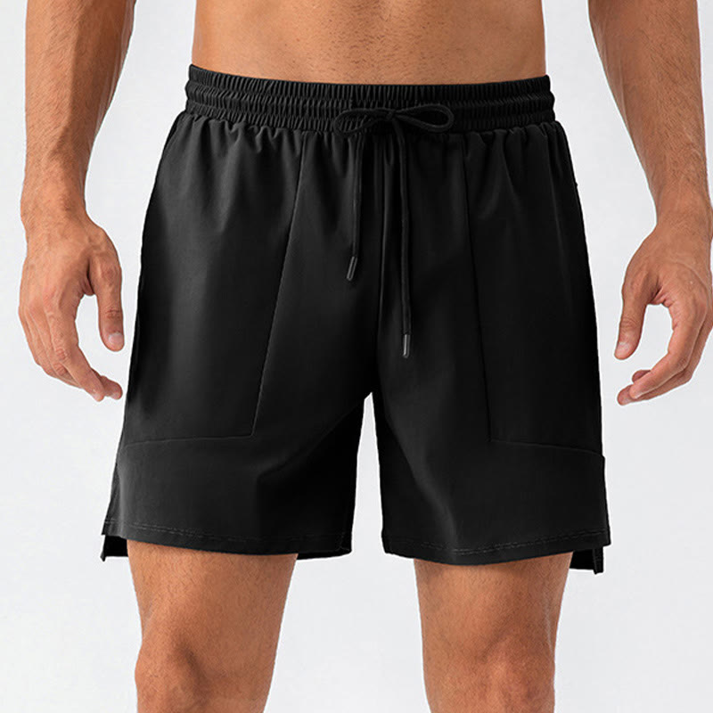 Men's Casual Nylon Quick Dry Sports Shorts With Pockets