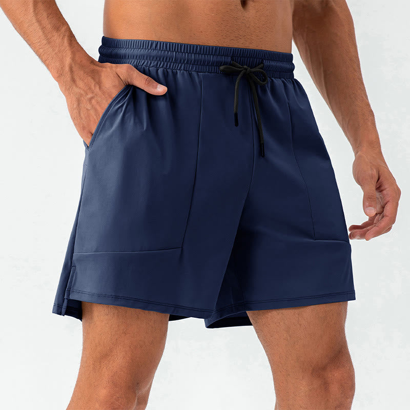 Men's Casual Nylon Quick Dry Sports Shorts With Pockets
