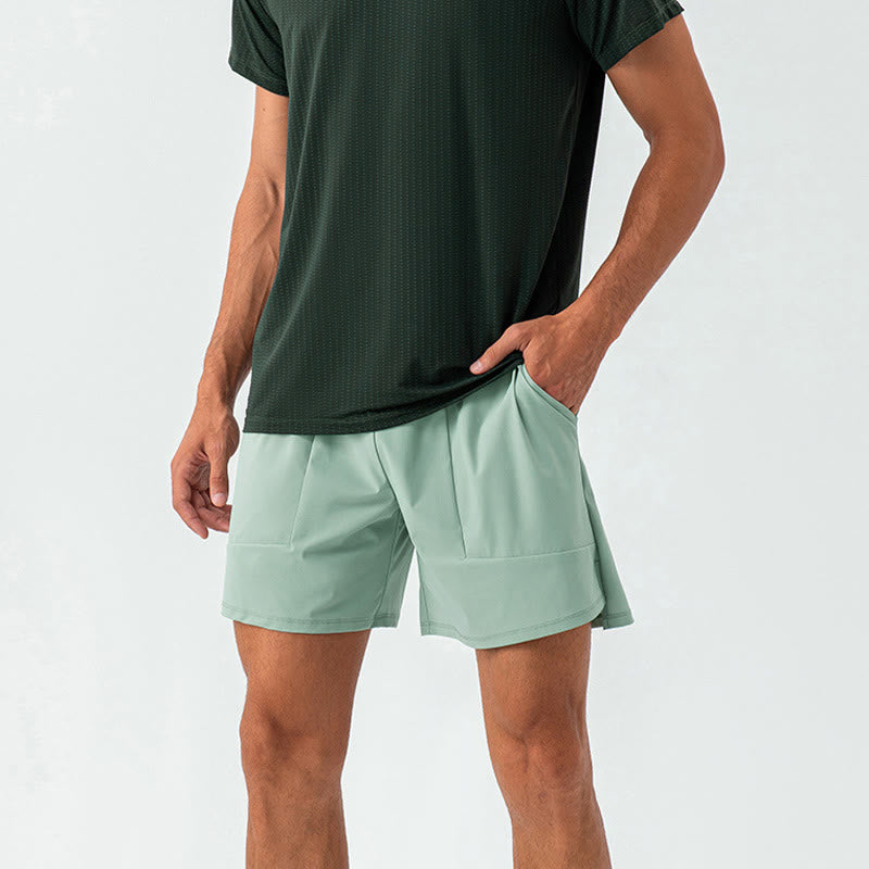 Men's Casual Nylon Quick Dry Sports Shorts With Pockets