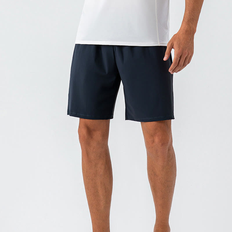 Men's Casual Breathable Loose Nylon Quick Dry Sports Shorts With Pockets