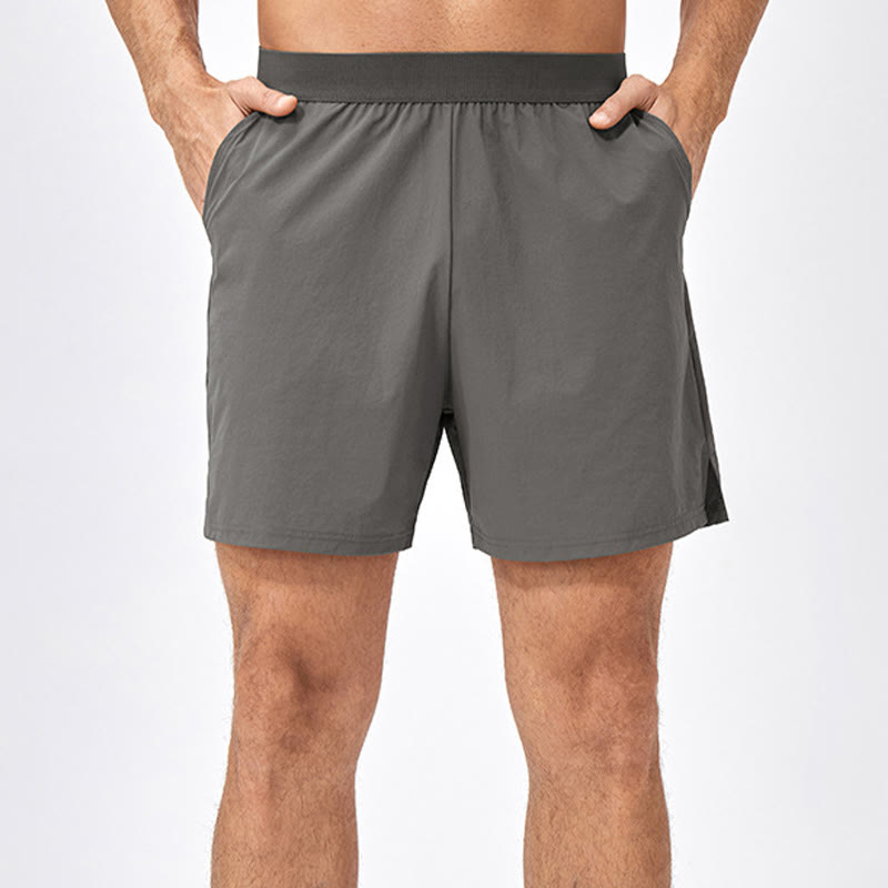 Men's Casual Loose Nylon Quick Dry Sports Shorts With Pockets