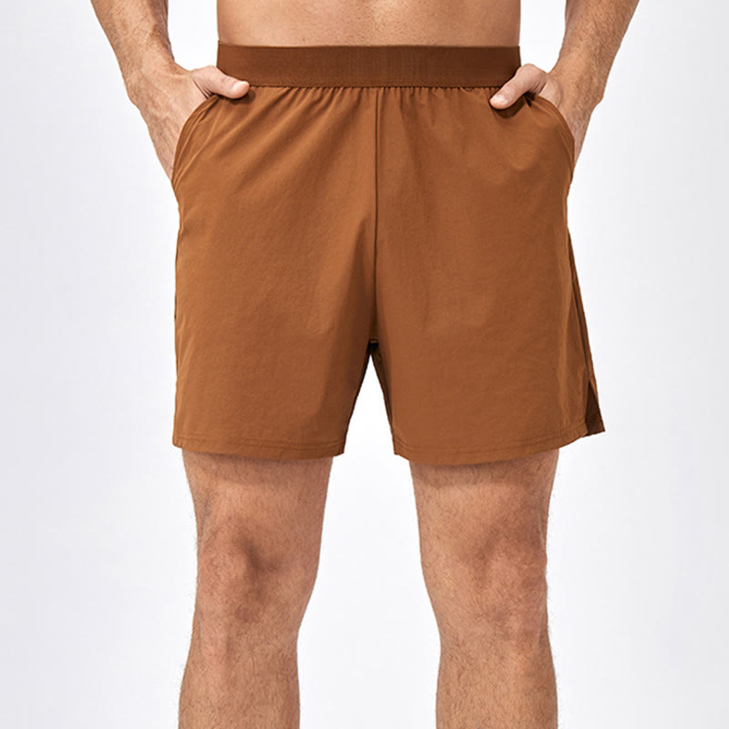 Men's Casual Loose Nylon Quick Dry Sports Shorts With Pockets