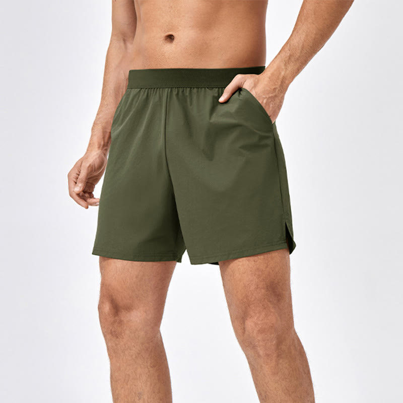 Men's Casual Loose Nylon Quick Dry Sports Shorts With Pockets