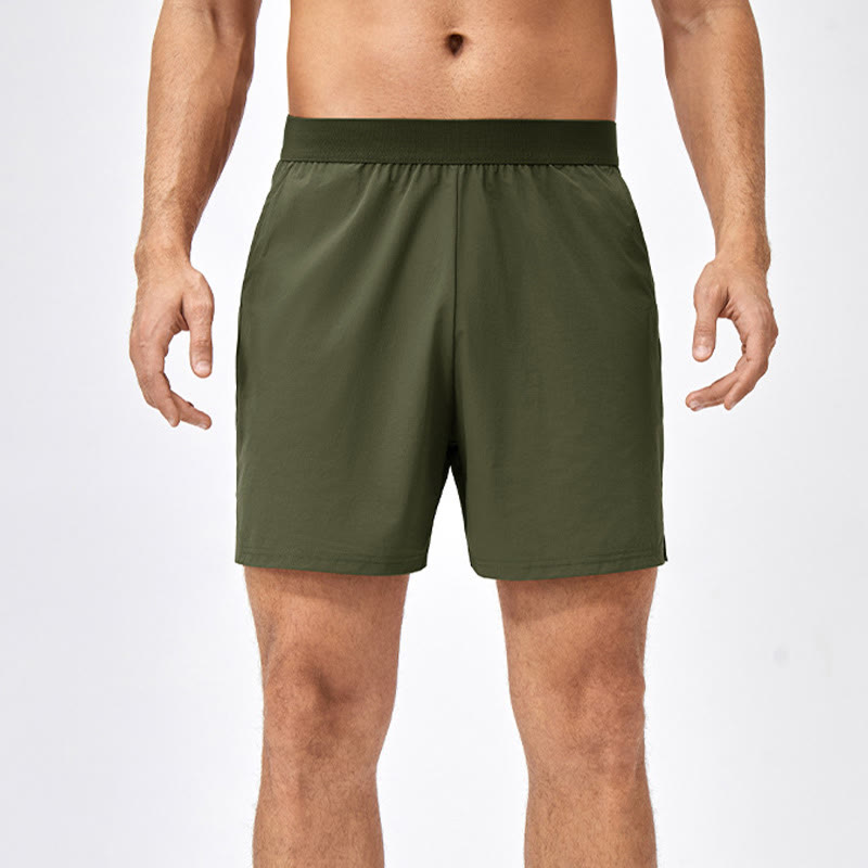 Men's Casual Loose Nylon Quick Dry Sports Shorts With Pockets