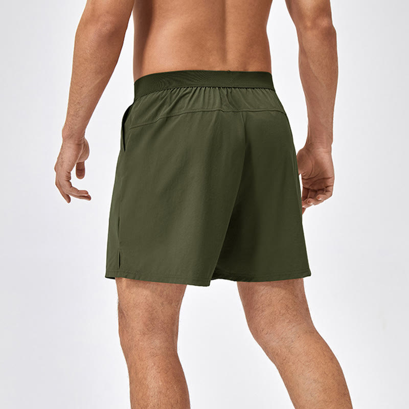 Men's Casual Loose Nylon Quick Dry Sports Shorts With Pockets