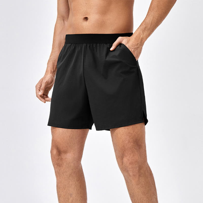 Men's Casual Loose Nylon Quick Dry Sports Shorts With Pockets