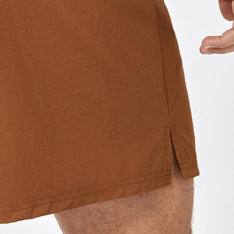 Men's Casual Loose Nylon Quick Dry Sports Shorts With Pockets