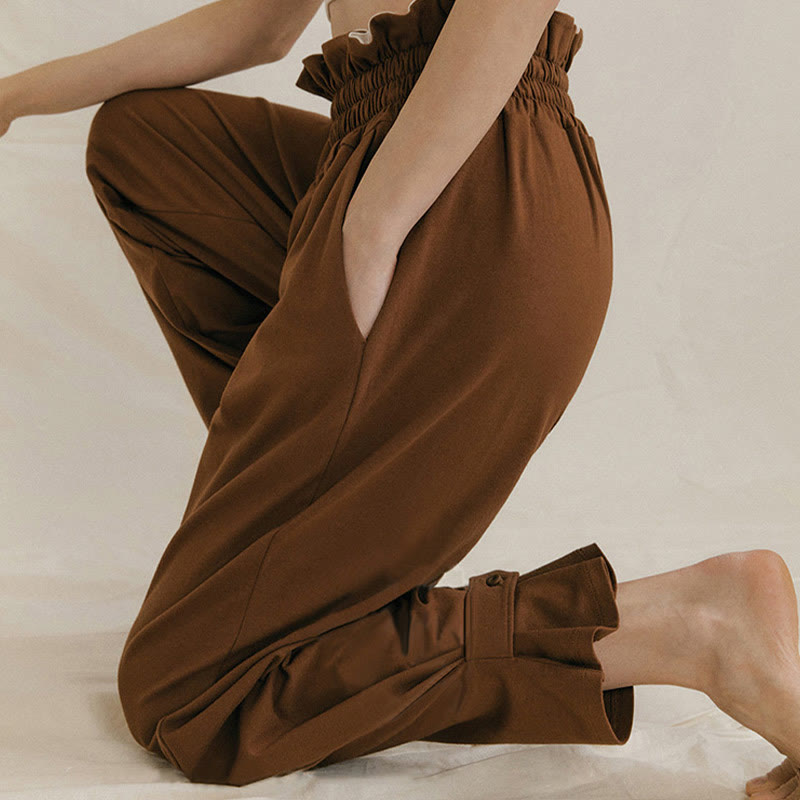 Breathable Soft-Touch Harem Meditation Pants