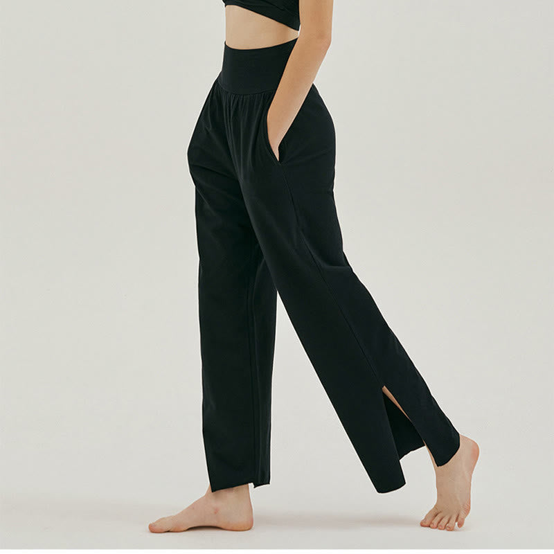 Adjustable Tie-Hem Breathable Meditation Harem Pants