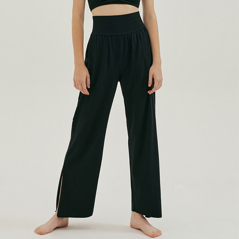 Adjustable Tie-Hem Breathable Meditation Harem Pants