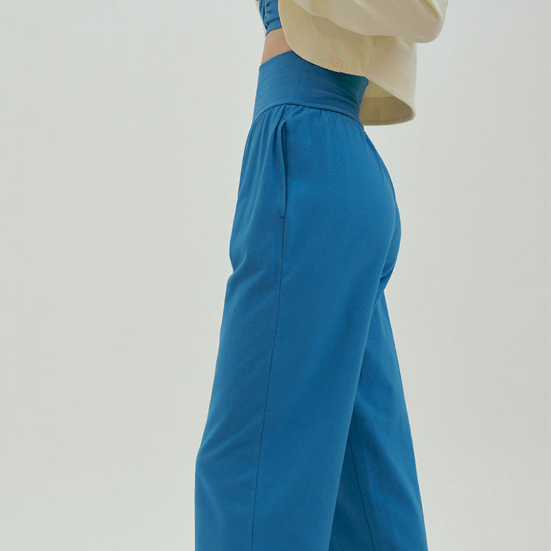 Adjustable Tie-Hem Breathable Meditation Harem Pants