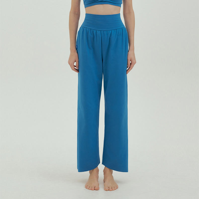 Adjustable Tie-Hem Breathable Meditation Harem Pants