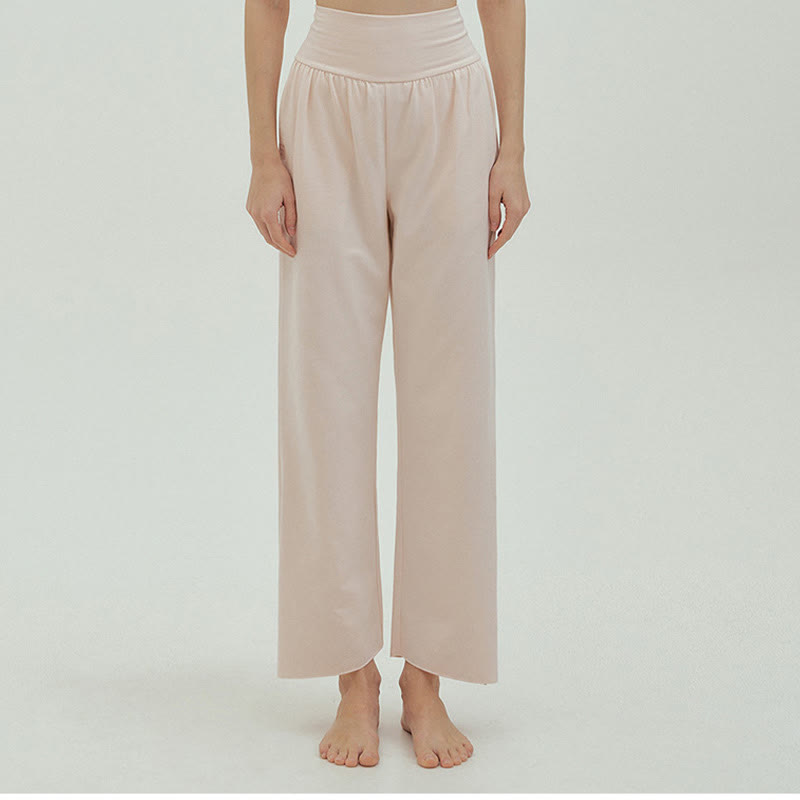 Adjustable Tie-Hem Breathable Meditation Harem Pants