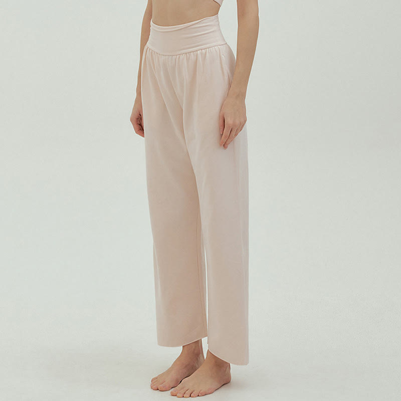 Adjustable Tie-Hem Breathable Meditation Harem Pants