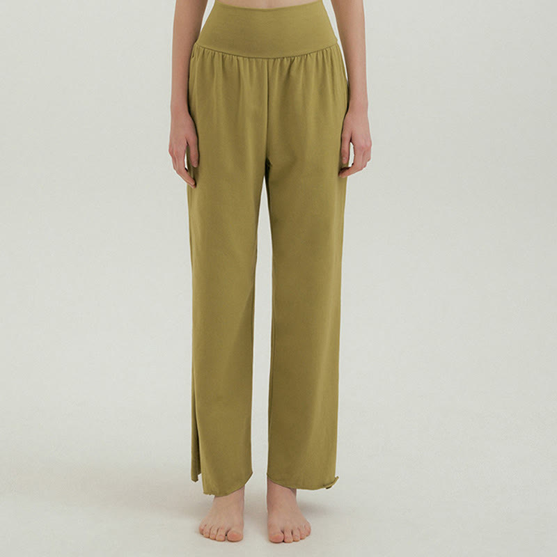 Adjustable Tie-Hem Breathable Meditation Harem Pants