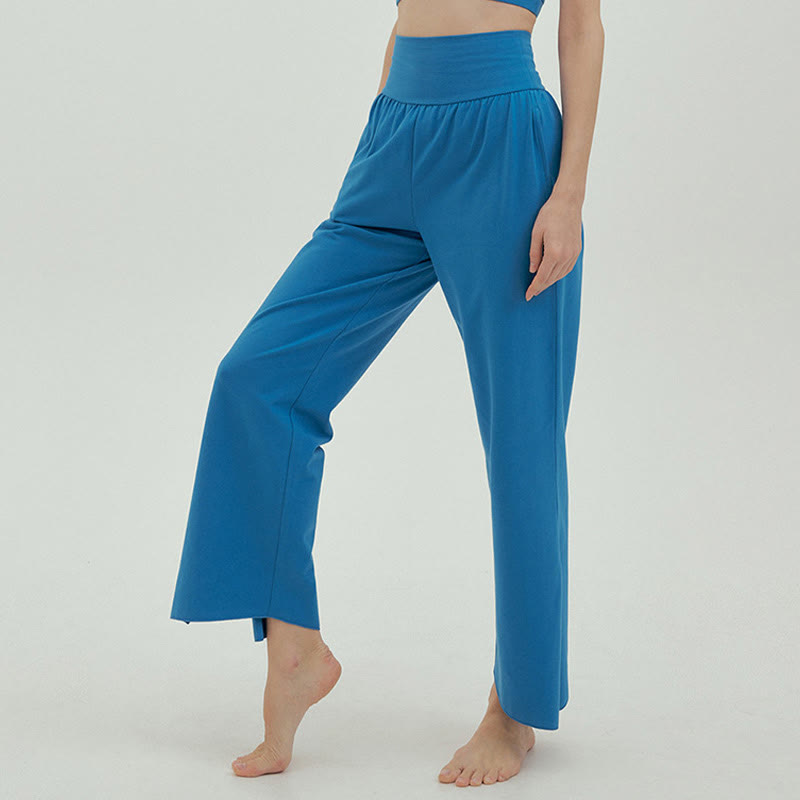 Adjustable Tie-Hem Breathable Meditation Harem Pants