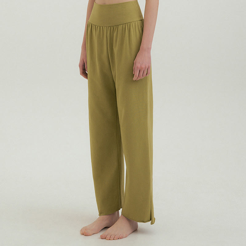 Adjustable Tie-Hem Breathable Meditation Harem Pants