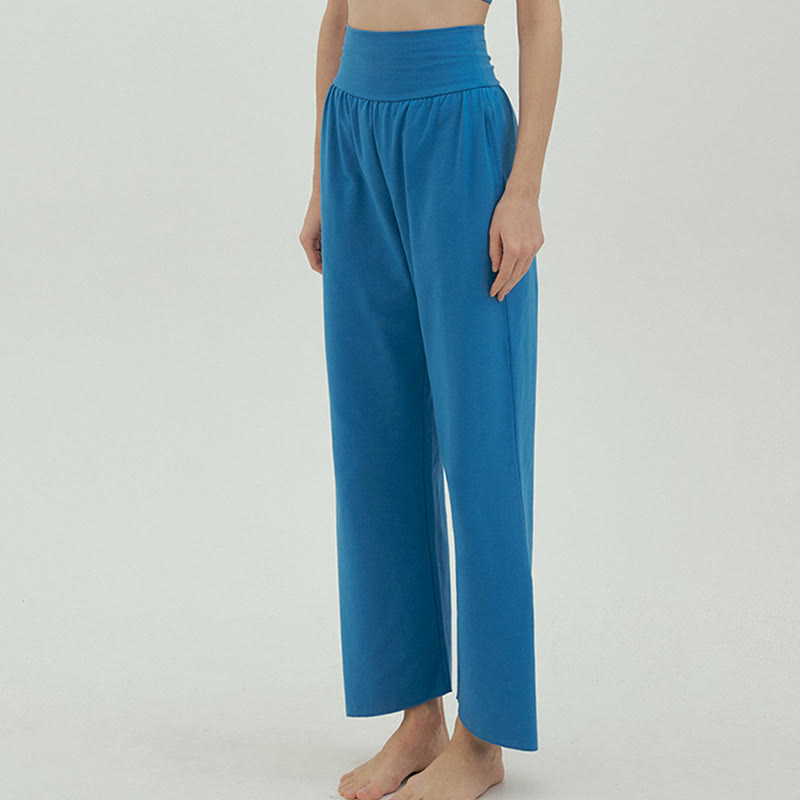 Adjustable Tie-Hem Breathable Meditation Harem Pants