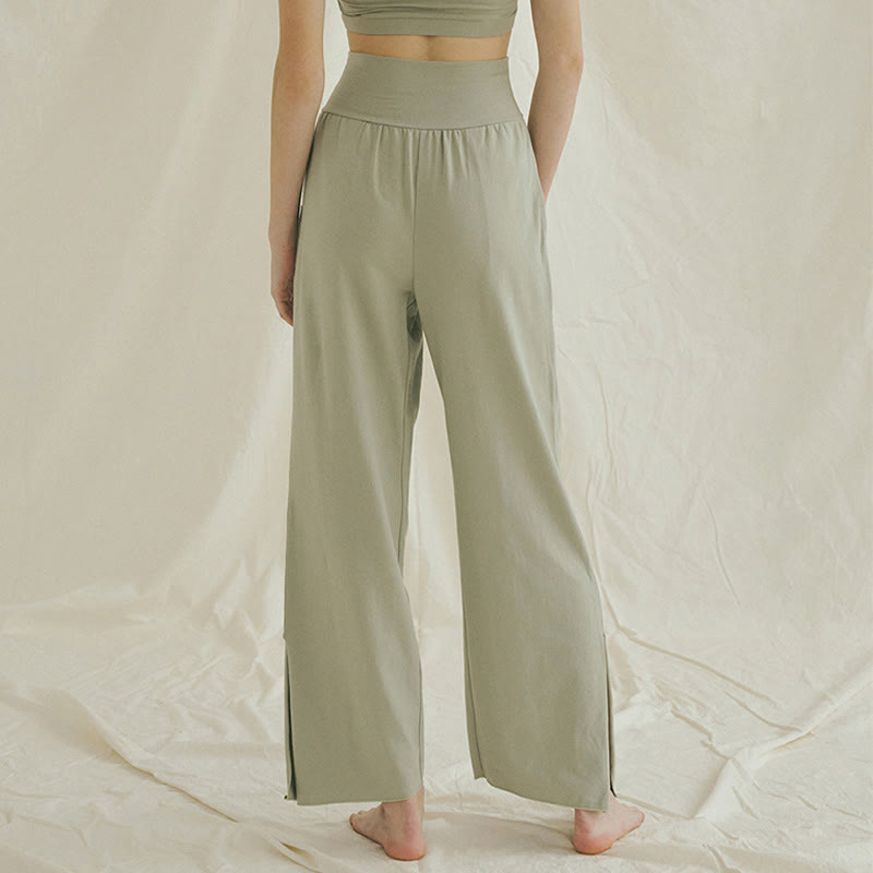 Adjustable Tie-Hem Breathable Meditation Harem Pants