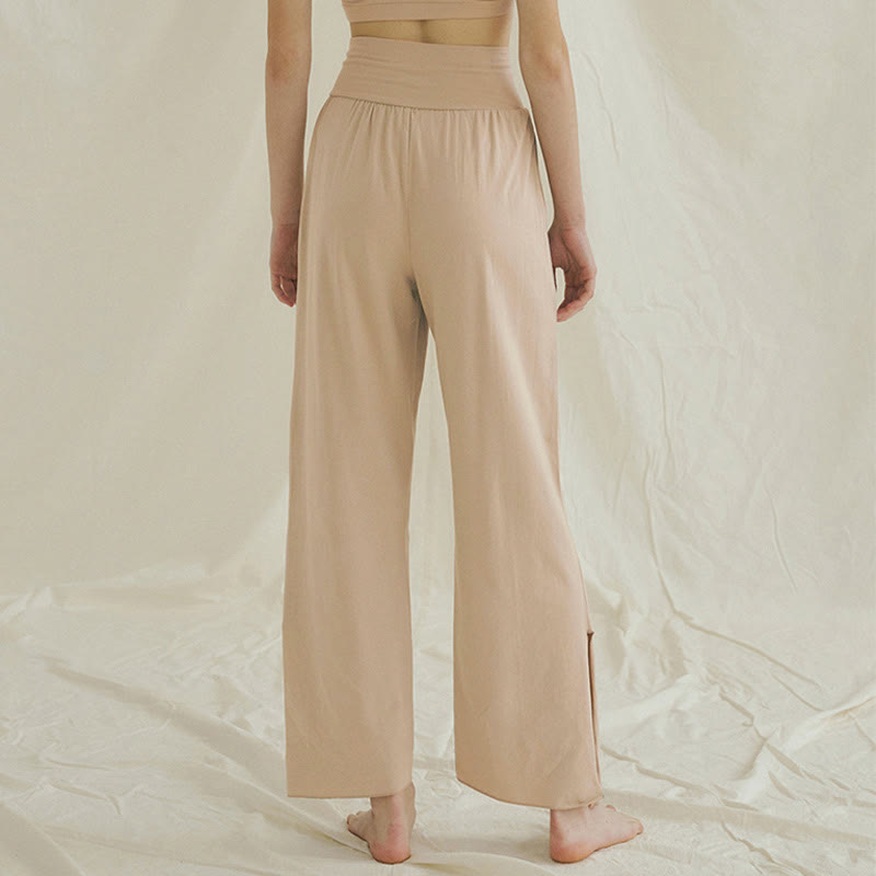 Adjustable Tie-Hem Breathable Meditation Harem Pants