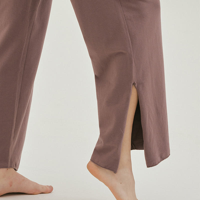 Adjustable Tie-Hem Breathable Meditation Harem Pants