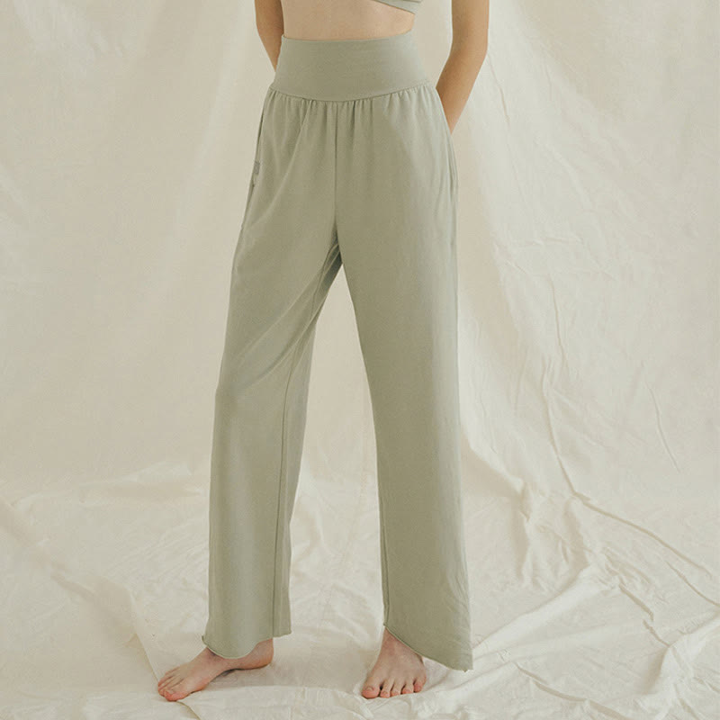 Adjustable Tie-Hem Breathable Meditation Harem Pants