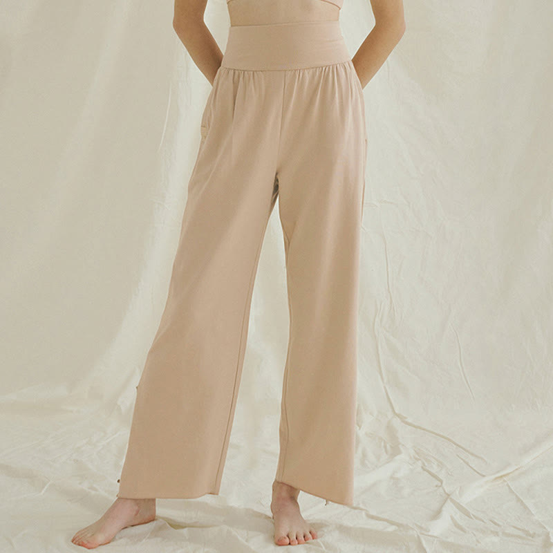 Adjustable Tie-Hem Breathable Meditation Harem Pants