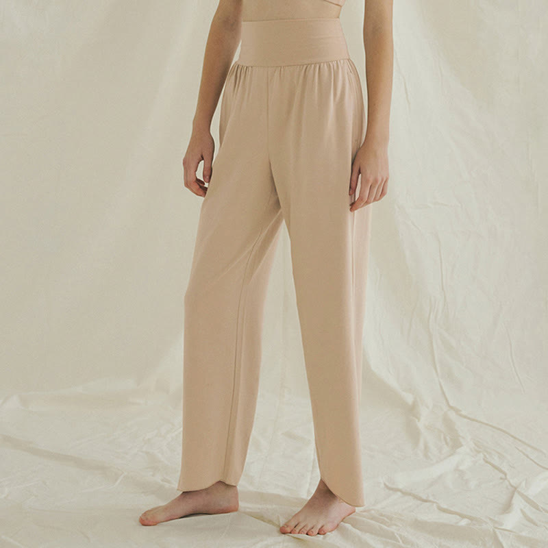 Adjustable Tie-Hem Breathable Meditation Harem Pants