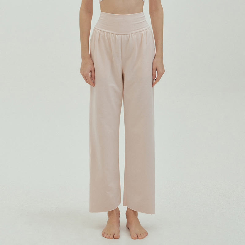 Adjustable Tie-Hem Breathable Meditation Harem Pants