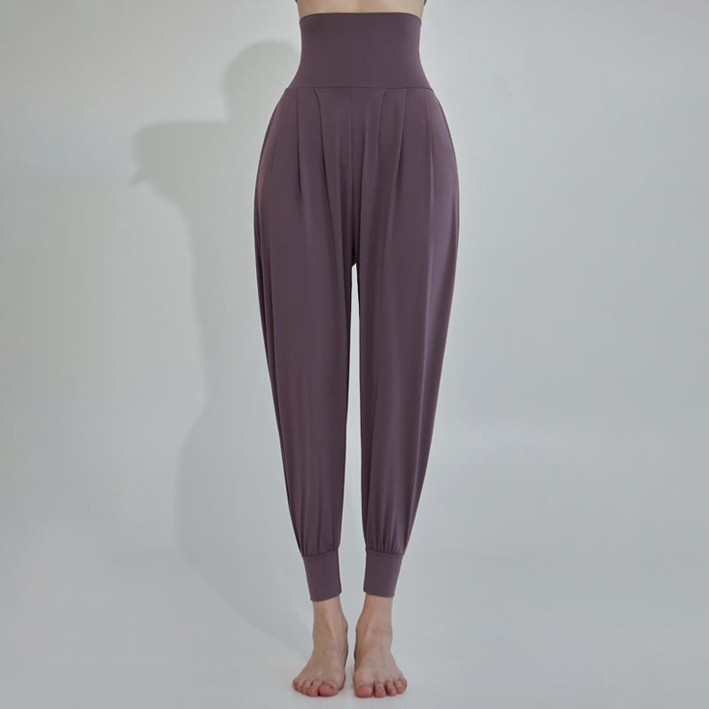 Casual Plain High Waist Quick Drying Women's Leica Pants With Pockets