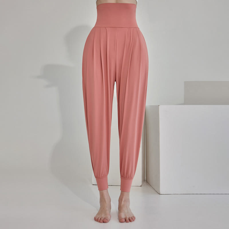 Casual Plain High Waist Quick Drying Women's Leica Pants With Pockets