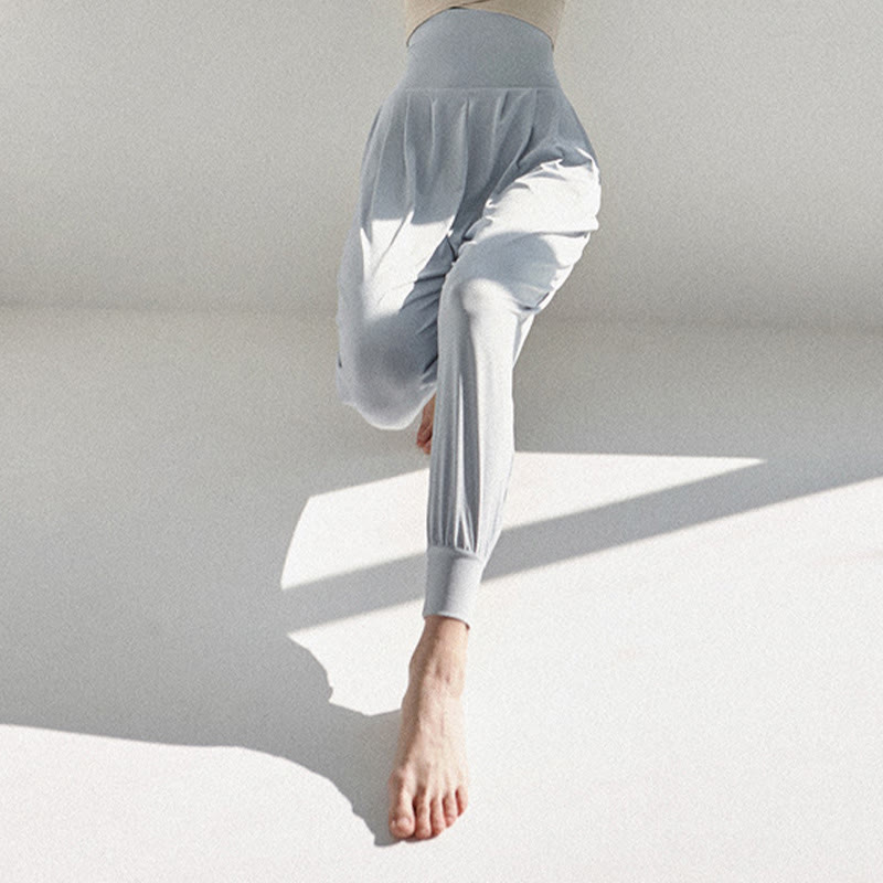 Casual Plain High Waist Quick Drying Women's Leica Pants With Pockets