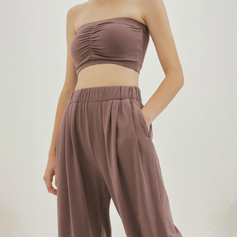 Tactile Breathable Loose Harem Meditation Pants