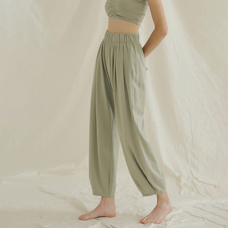 Tactile Breathable Loose Harem Meditation Pants