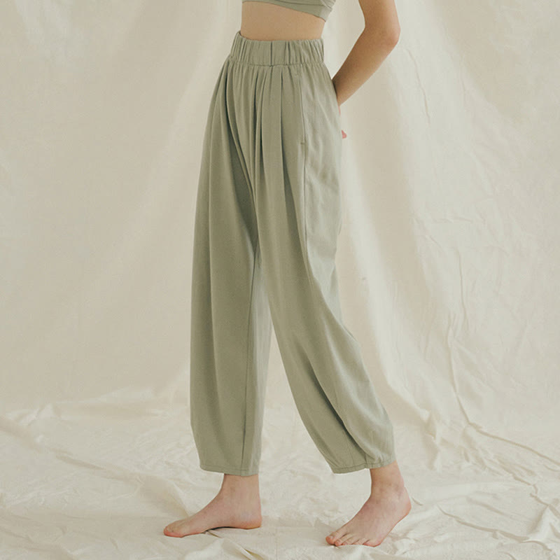 Tactile Breathable Loose Harem Meditation Pants