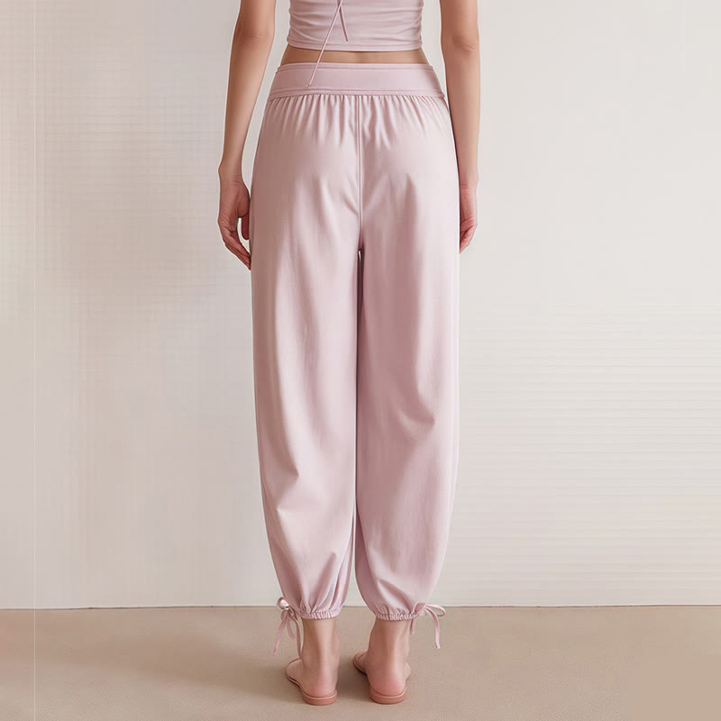 Breathable Drawstring Harem Mindful Movement Pants