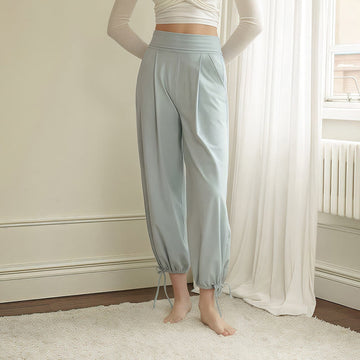 Breathable Drawstring Harem Mindful Movement Pants