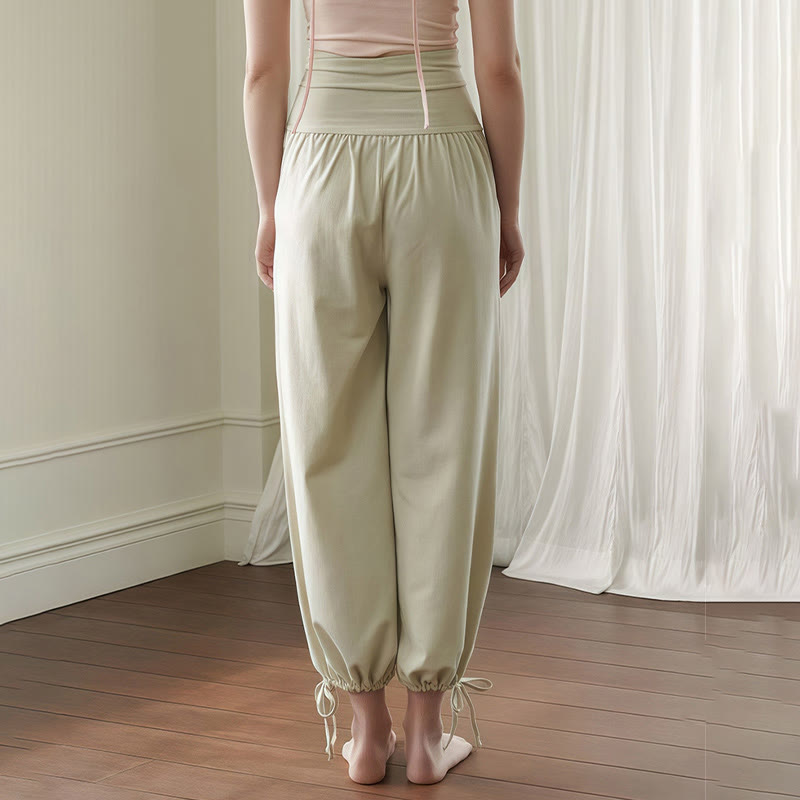 Breathable Drawstring Harem Mindful Movement Pants