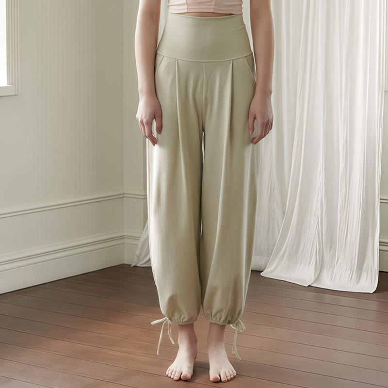 Breathable Drawstring Harem Mindful Movement Pants