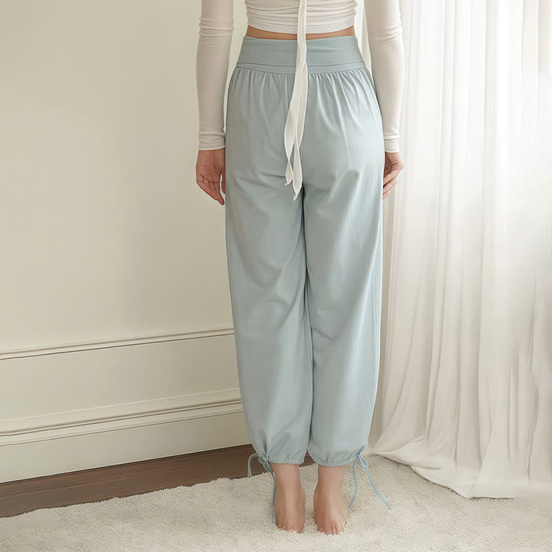 Breathable Drawstring Harem Mindful Movement Pants