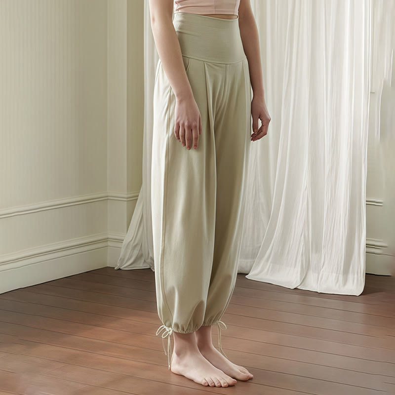 Breathable Drawstring Harem Mindful Movement Pants