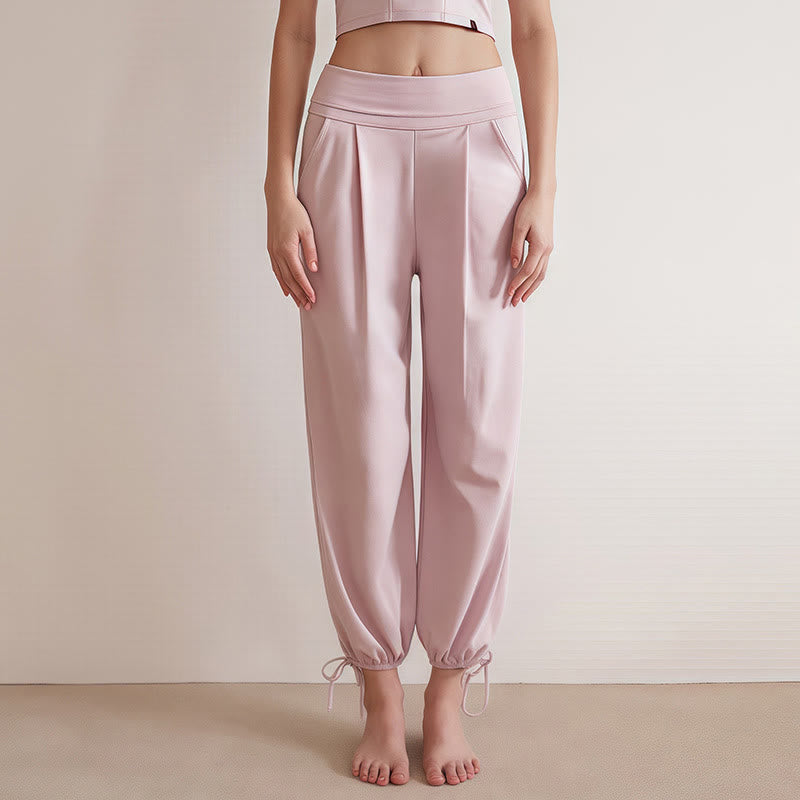 Breathable Drawstring Harem Mindful Movement Pants